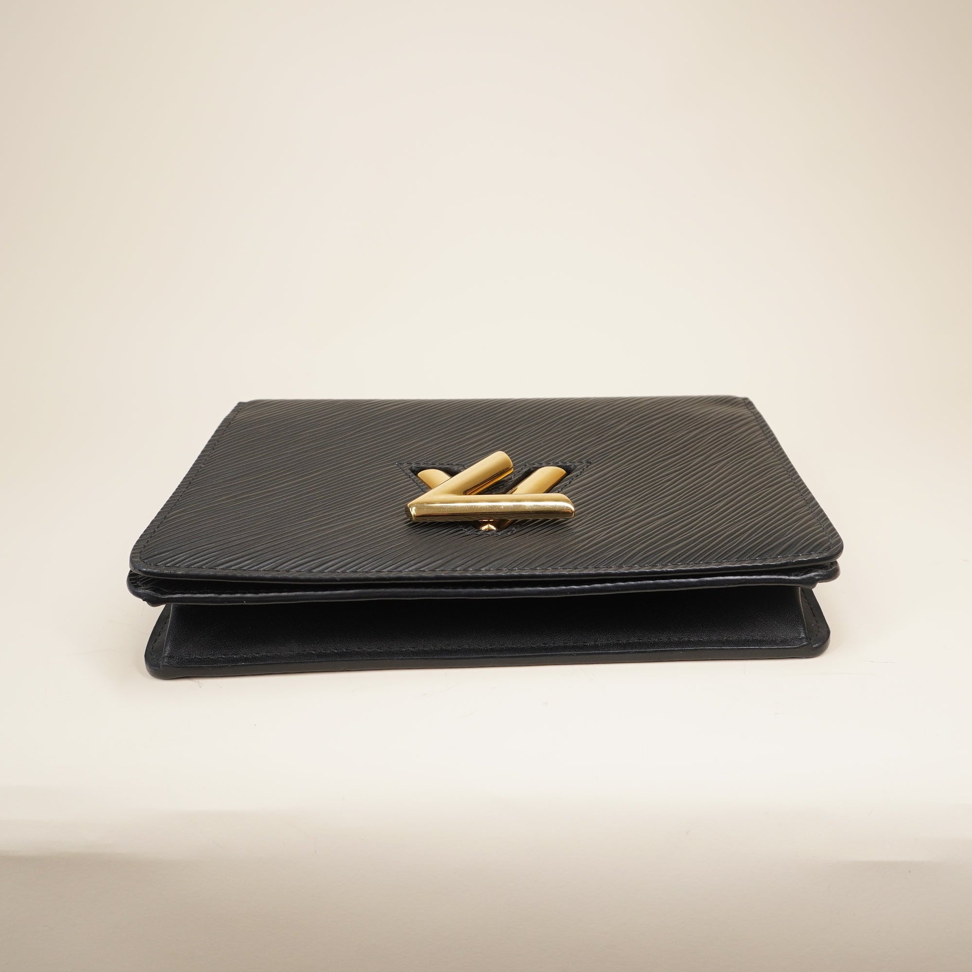 EPI Leather Twist Black Shoulder Bag