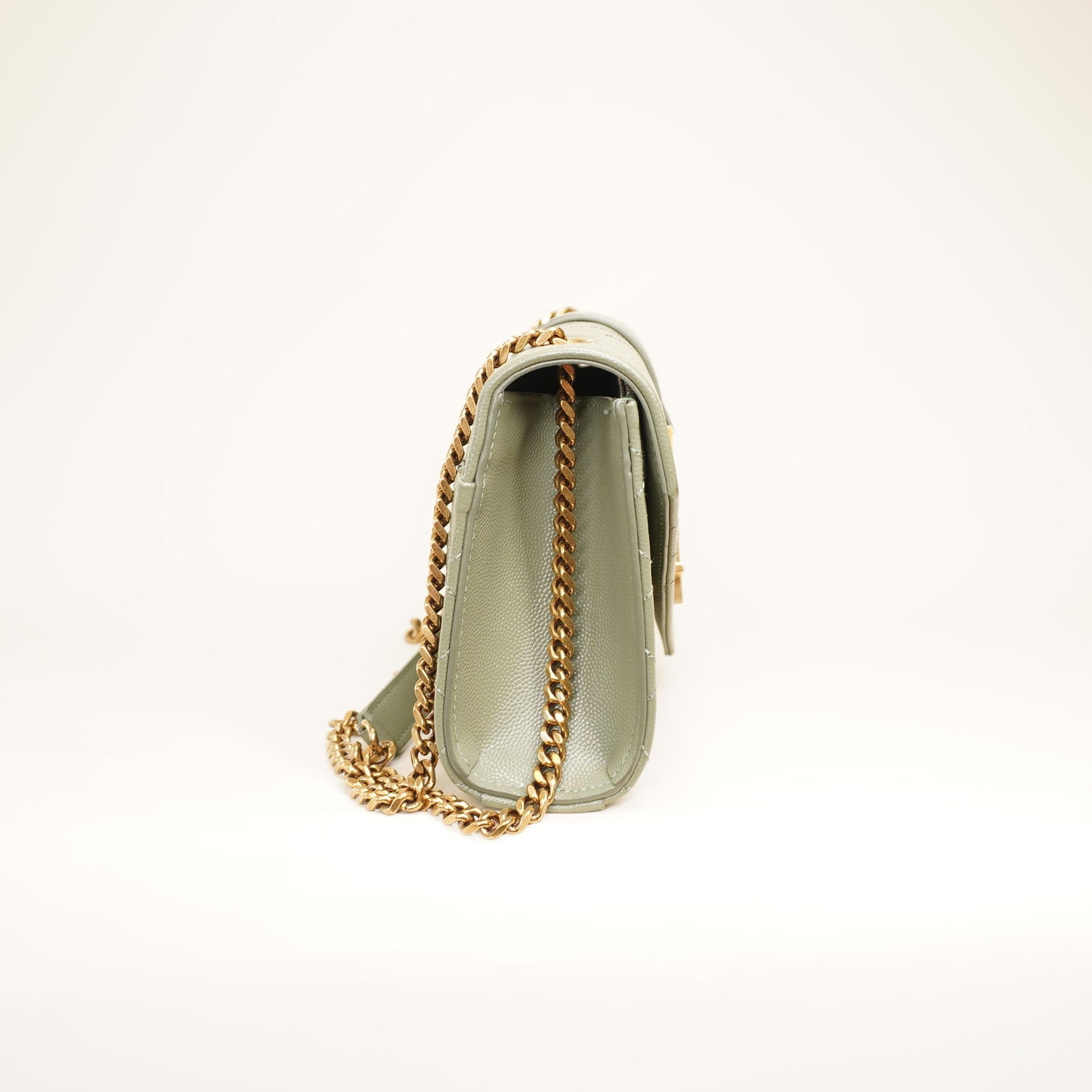 PRE-OWNED Green Monogram Mix Matelasse Envelope Shoulder Bag