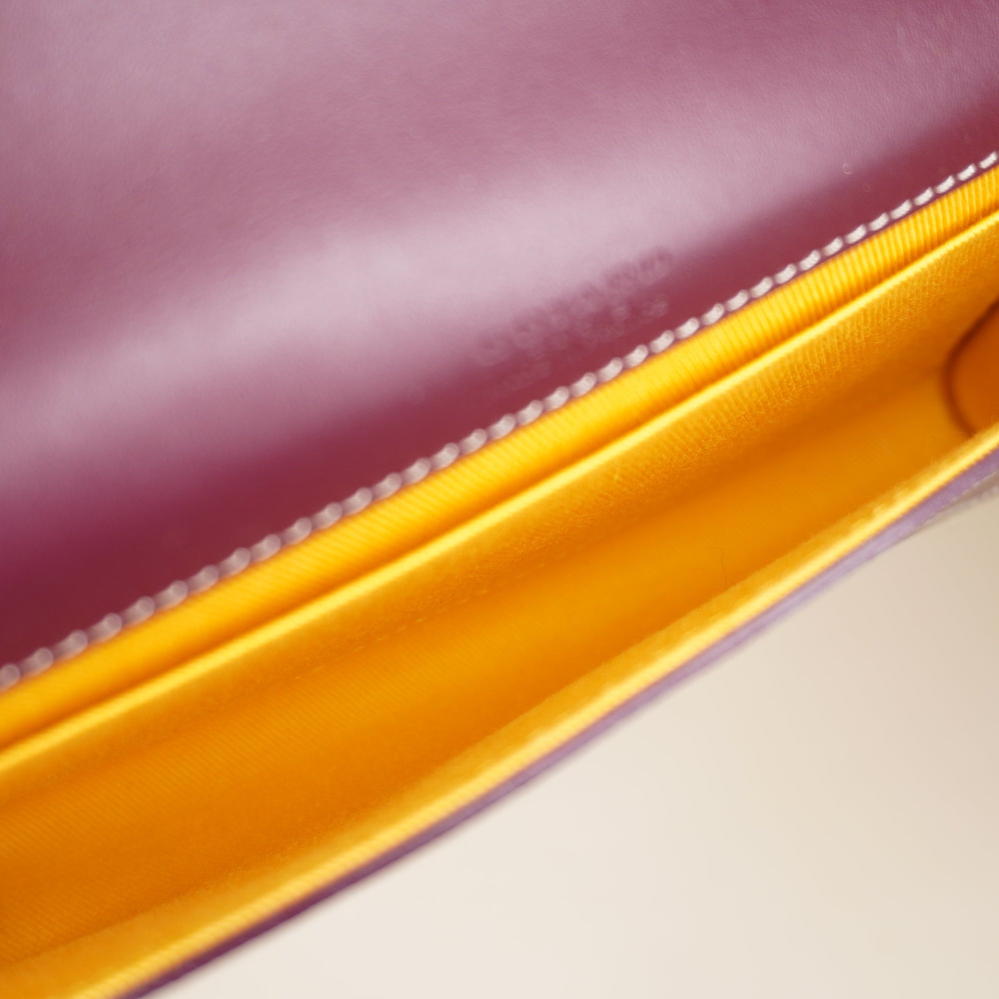 PRE-OWNED Burgundy Goyardine Monte Carlo Mini Phone Case Wristlet