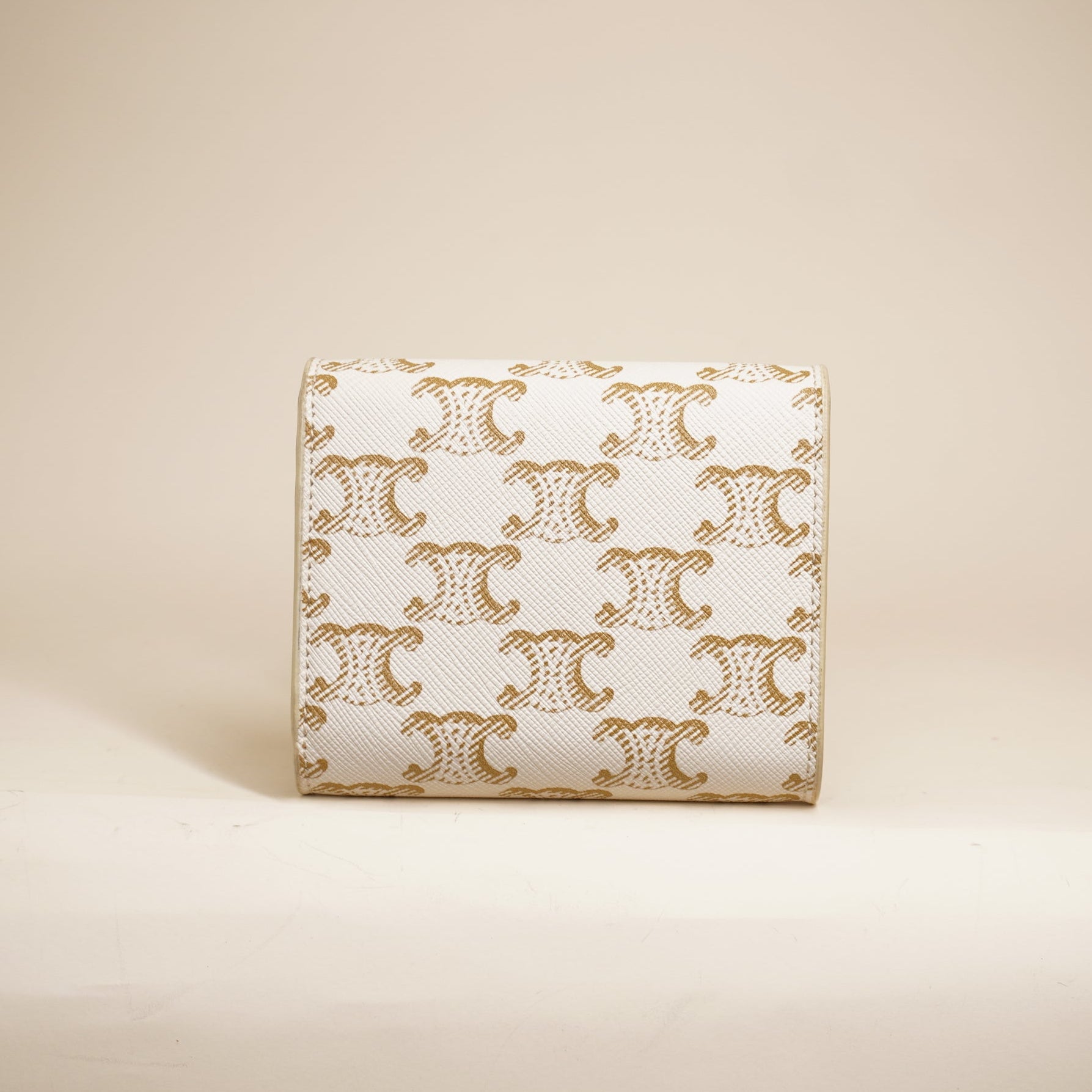 PRE-OWNED Triomphe Canvas Short Wallet