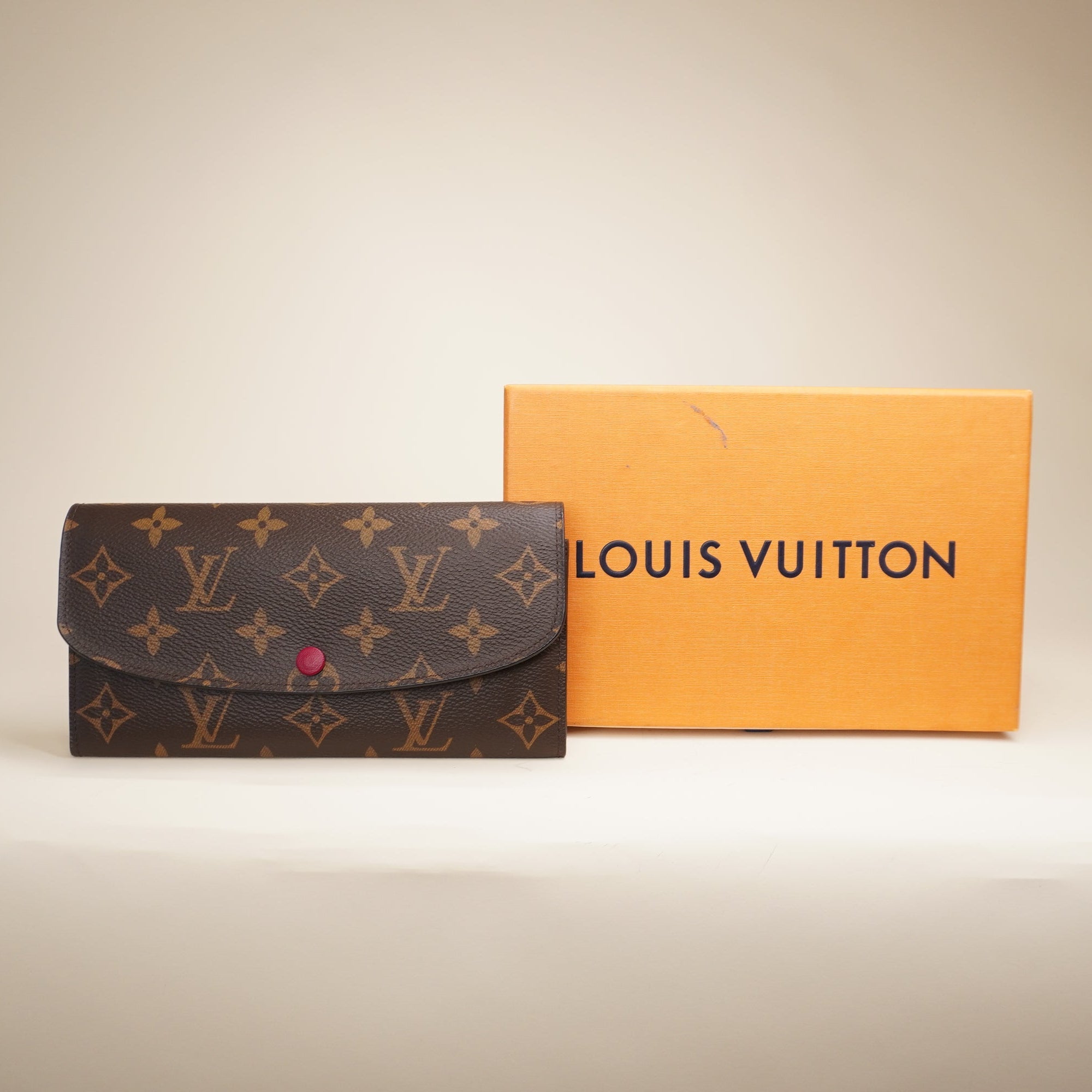 LV Emilie Monogram Coated Canvas Wallet