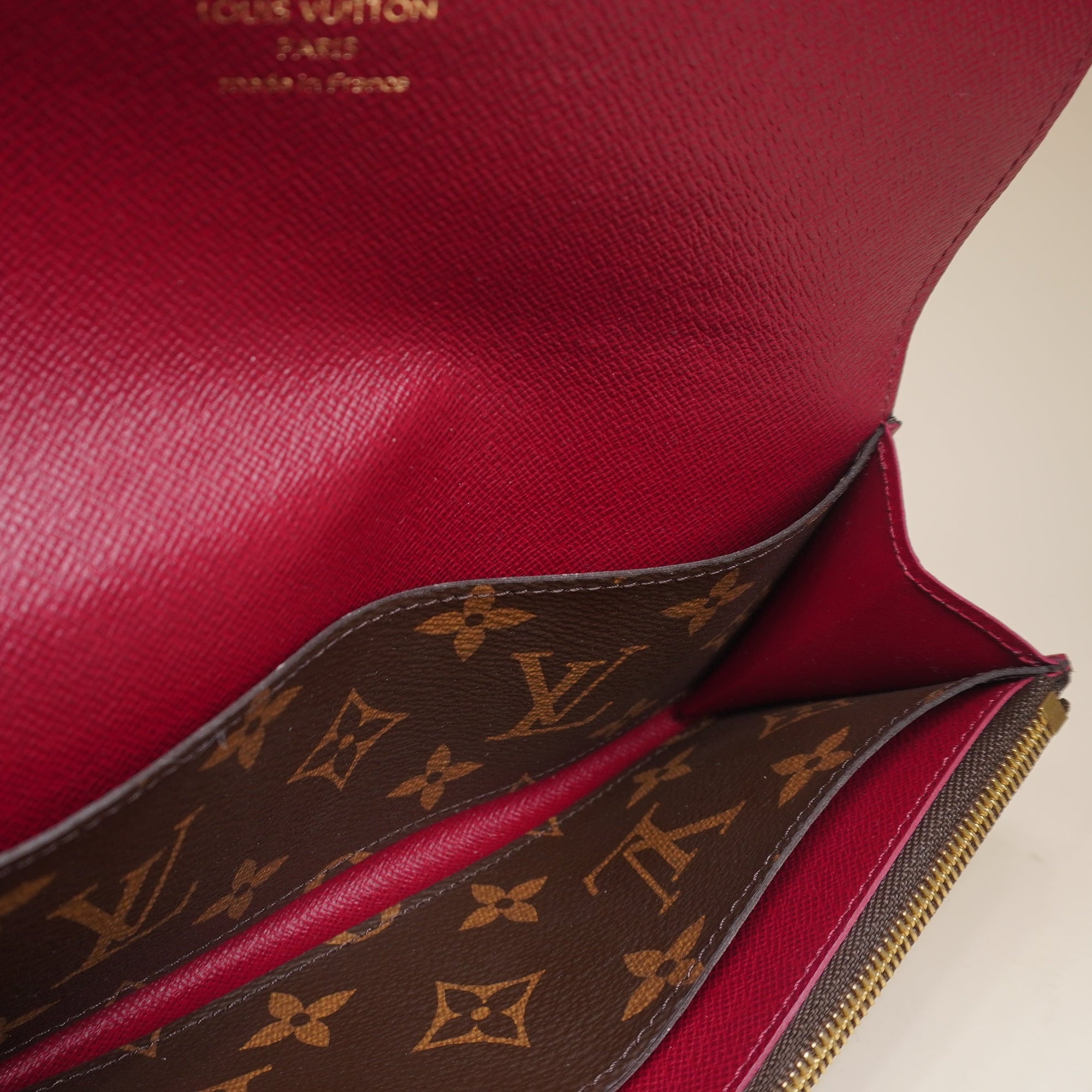 LV Emilie Monogram Coated Canvas Wallet