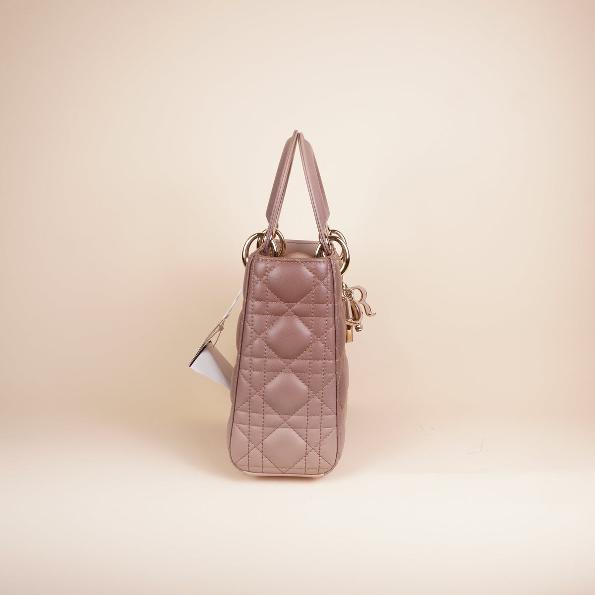 PRE-OWNED CD Lady Dior Small Lambskin Cannage Gradient