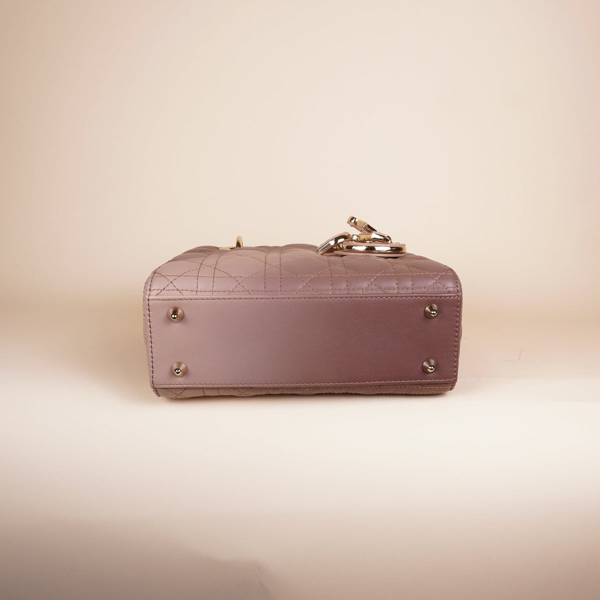 PRE-OWNED CD Lady Dior Small Lambskin Cannage Gradient