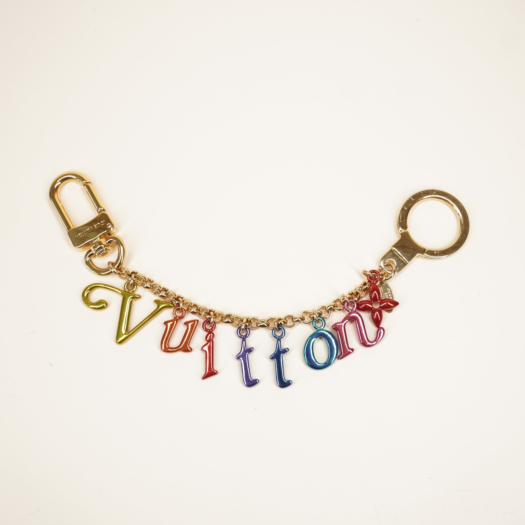 LV New Wave Key Chain Bag Charm Multicolor