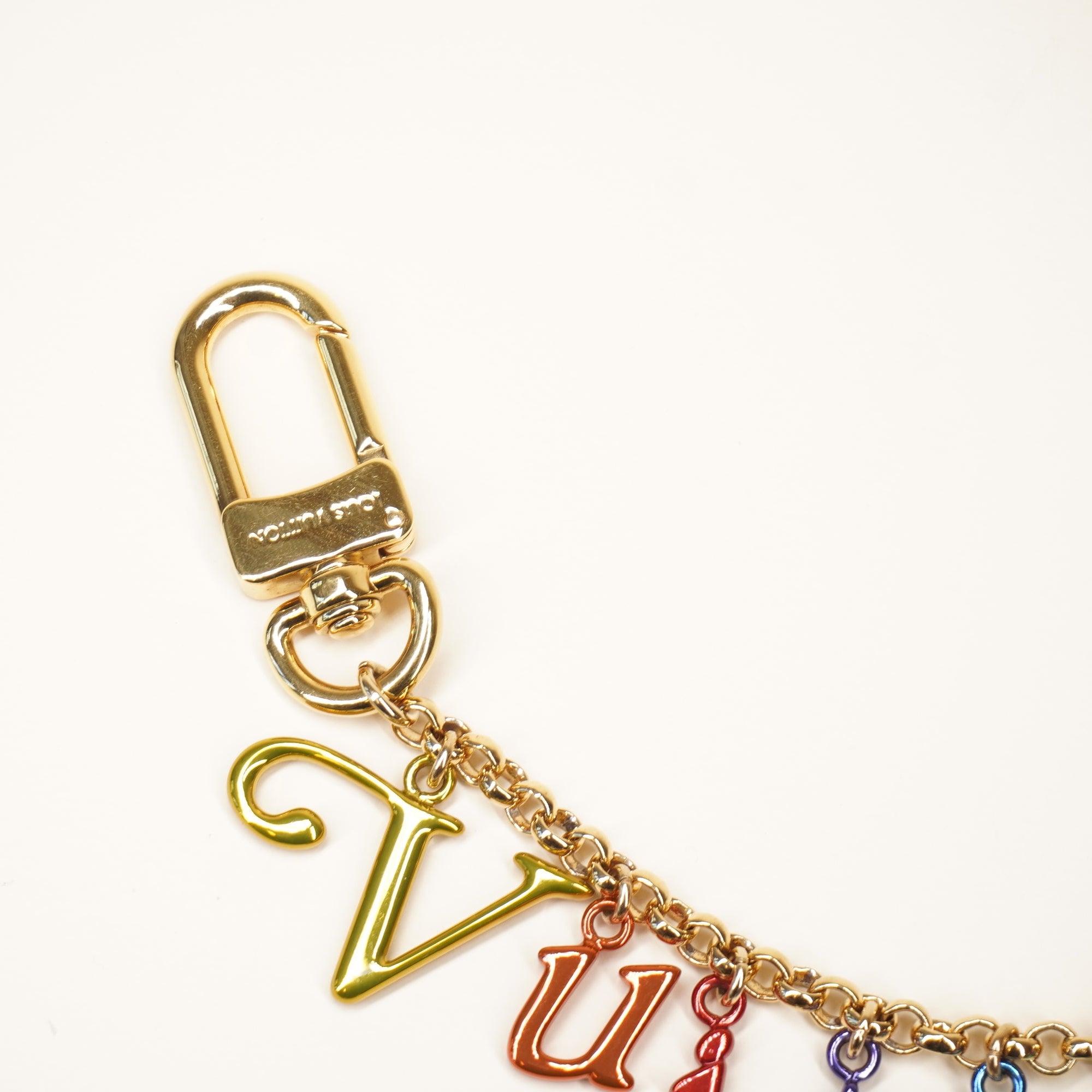 * LV New Wave Key Chain Bag Charm Multicolor