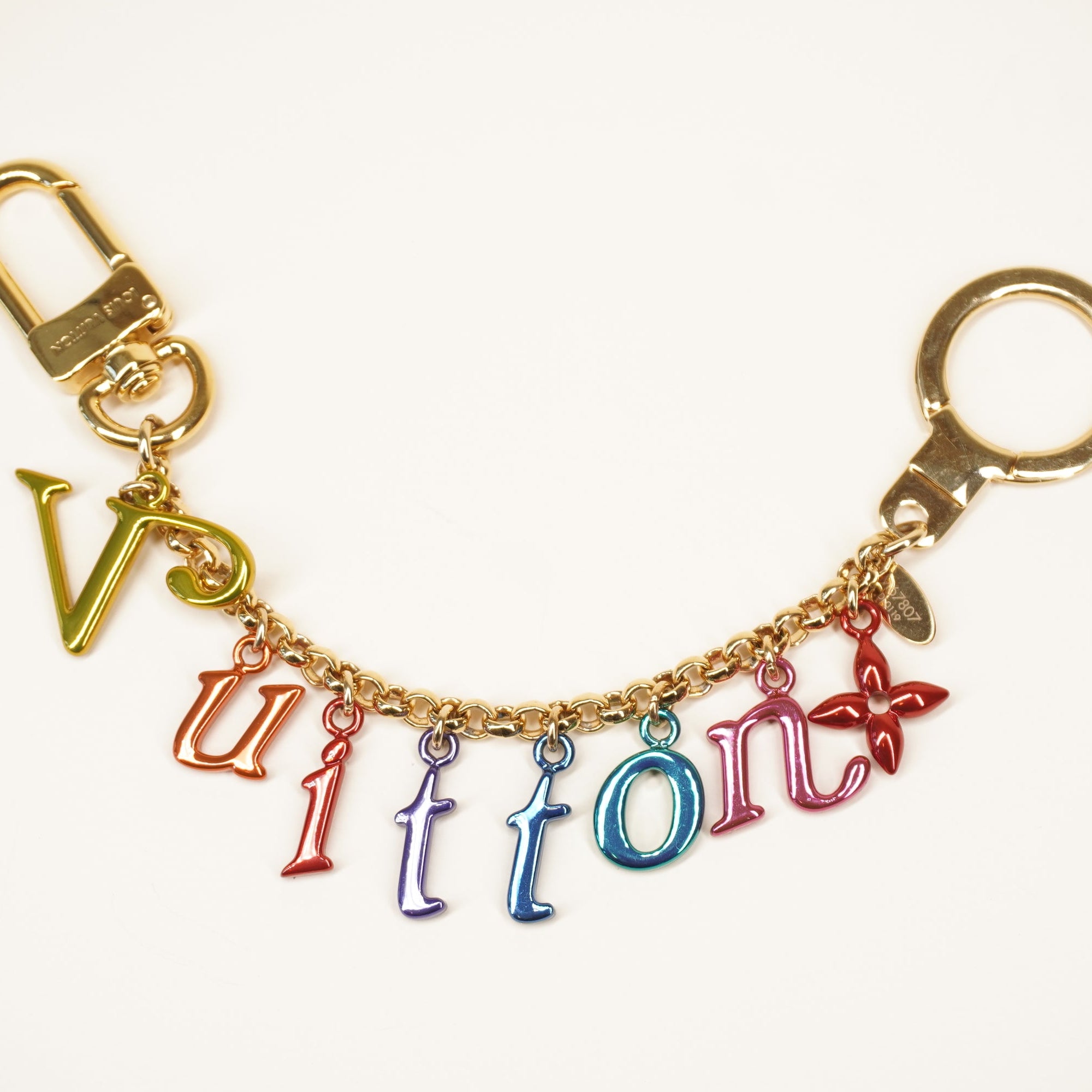 * LV New Wave Key Chain Bag Charm Multicolor