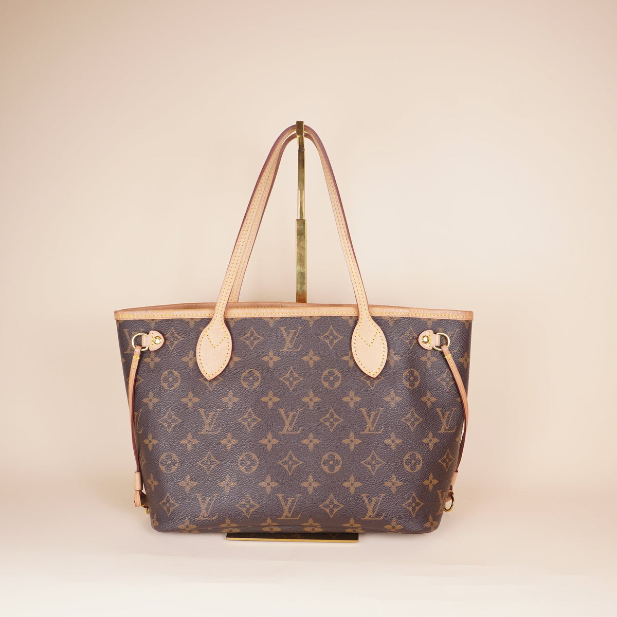 PRE-OWNED LV Monogram Neo Neverfull PM Pivoine