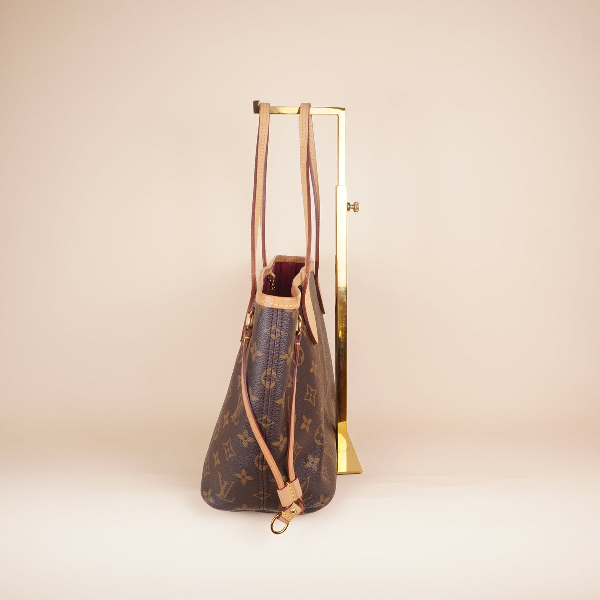 PRE-OWNED LV Monogram Neo Neverfull PM Pivoine
