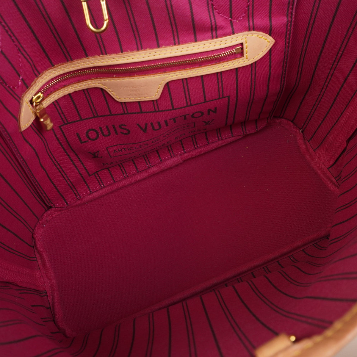PRE-OWNED LV Monogram Neo Neverfull PM Pivoine