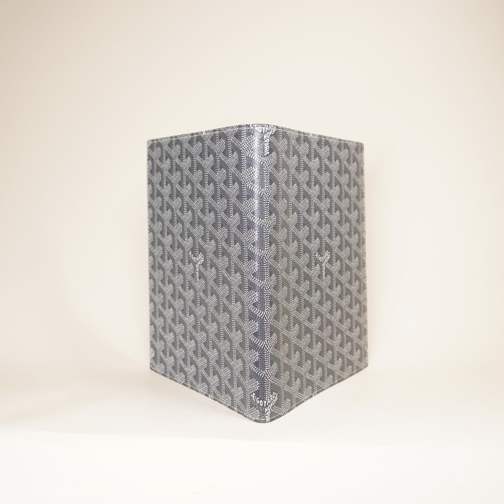 PRE-OWNED Grey Castiglione Goyardine Document Cover