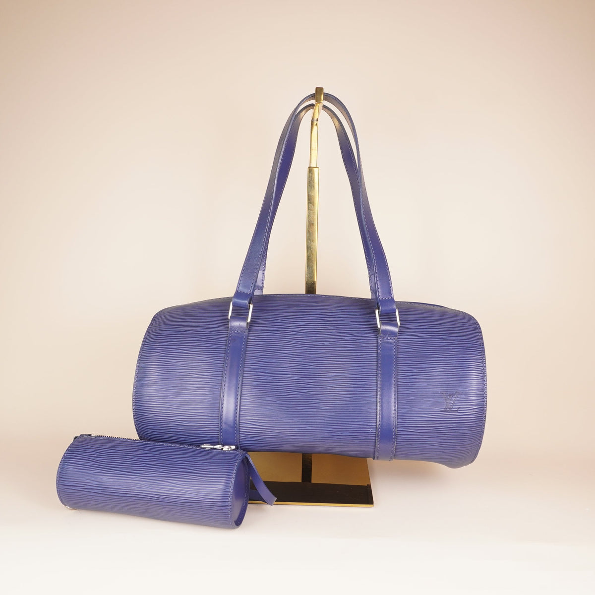 PRE-OWNED LV Blue Epi Leather Papillon