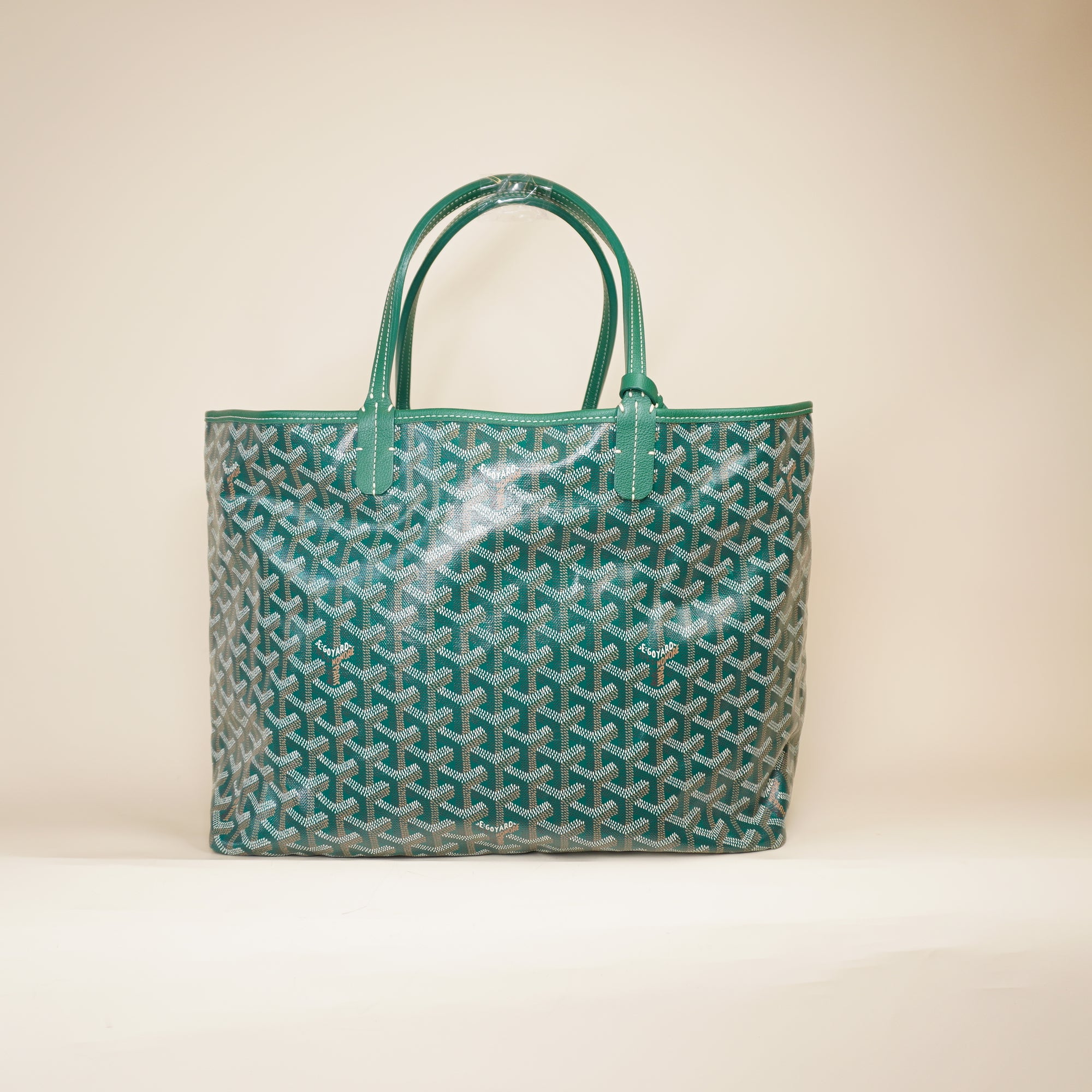 PRE-OWNED Green Goyardine St.Louis PM Shoulder Bag