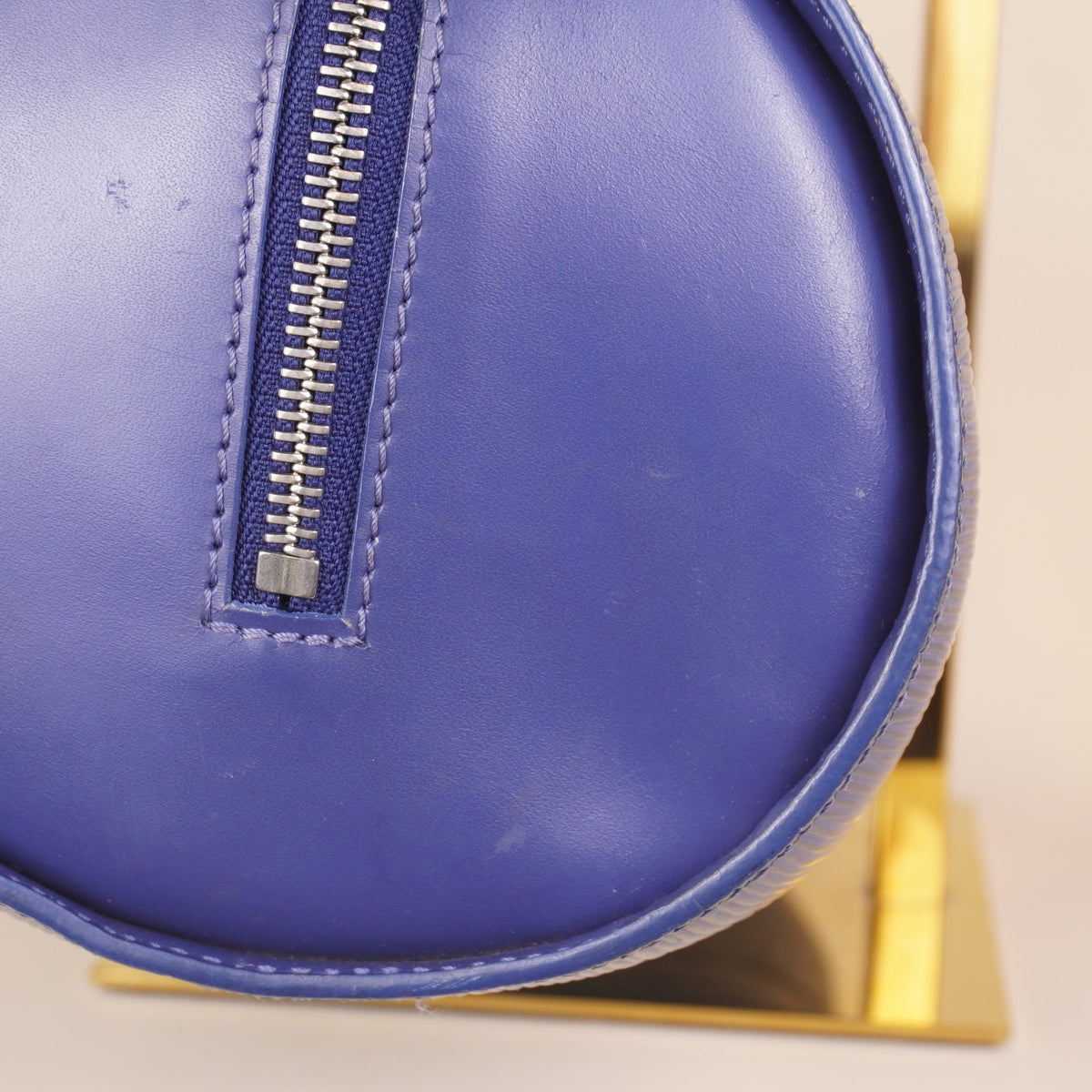 PRE-OWNED LV Epi Leather Shoulder bags Blue Papillon