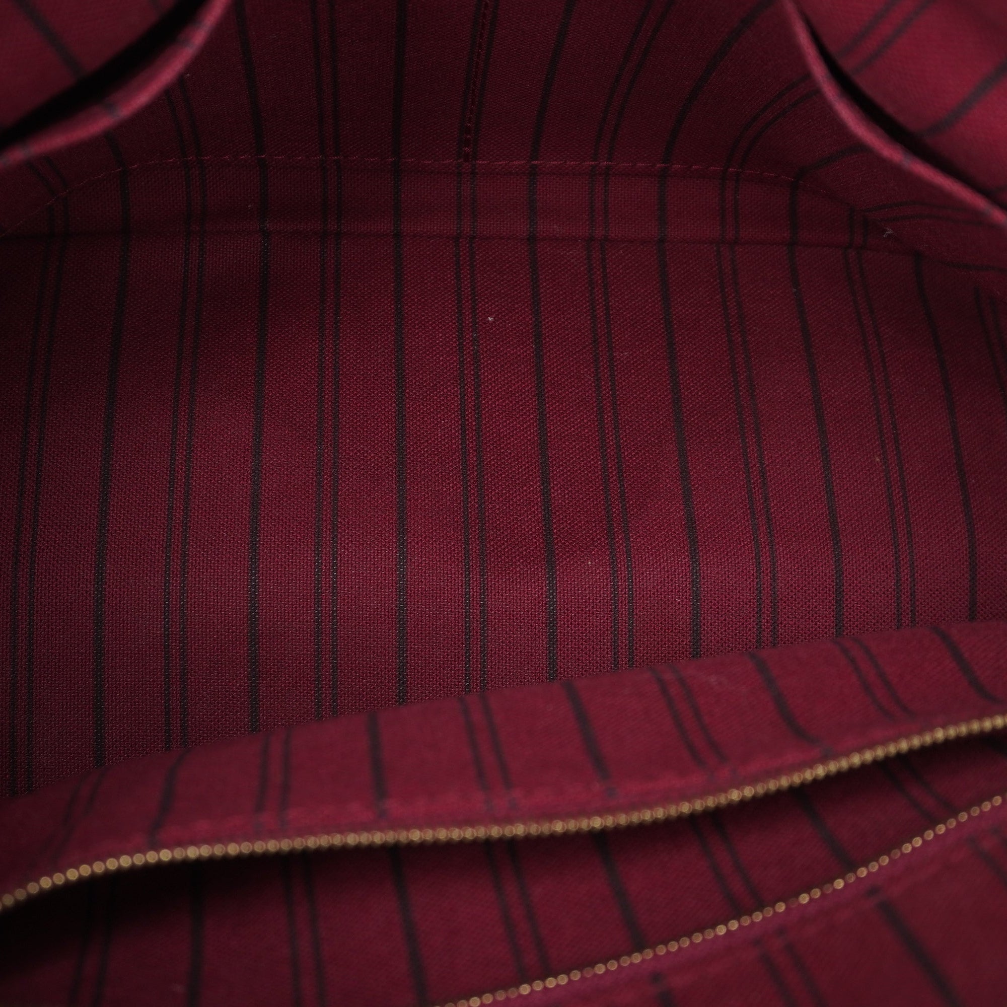 PRE-OWNED LV Speedy 25 Leather Empreinte Burgundy Shoulder Bag