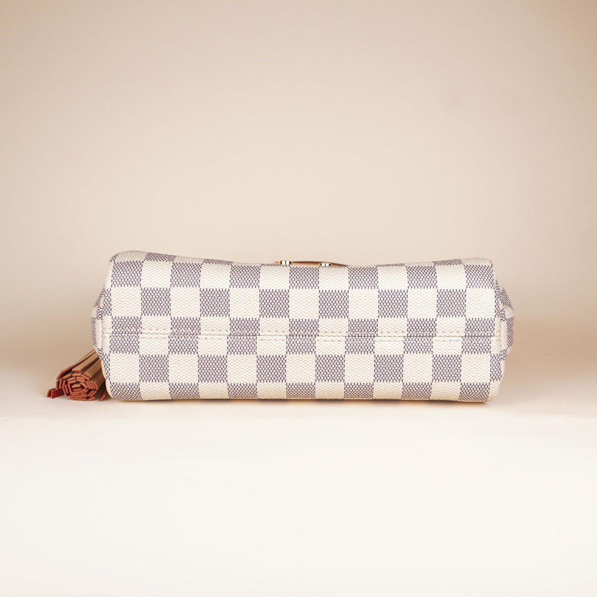PRE-OWNED LV Damier Azur Canvs Croisette Shoulder Bag