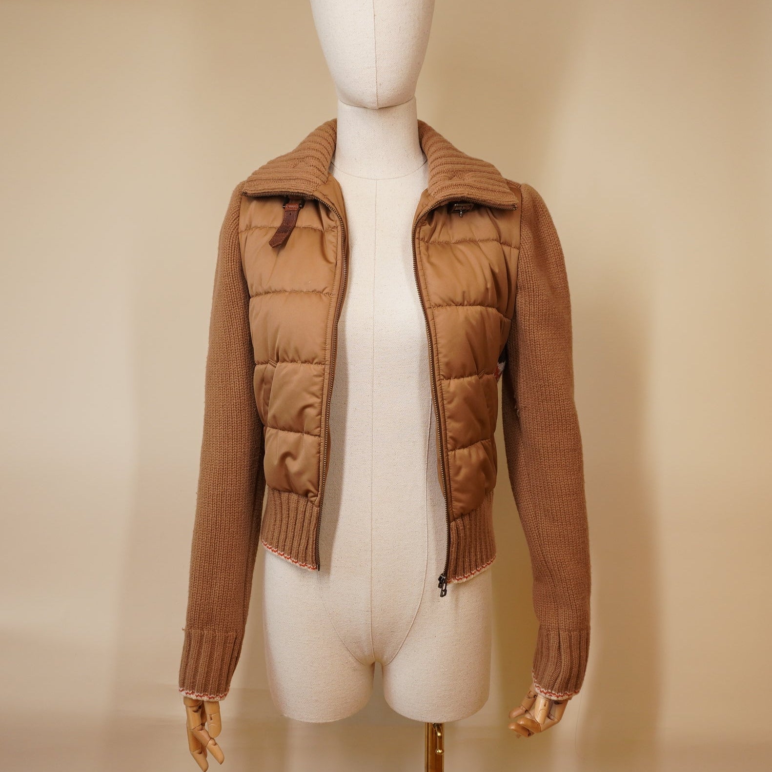 PRE-OWNED BURBERRY Blue Label Lightweight Jacket Light Brown Women's Size 38