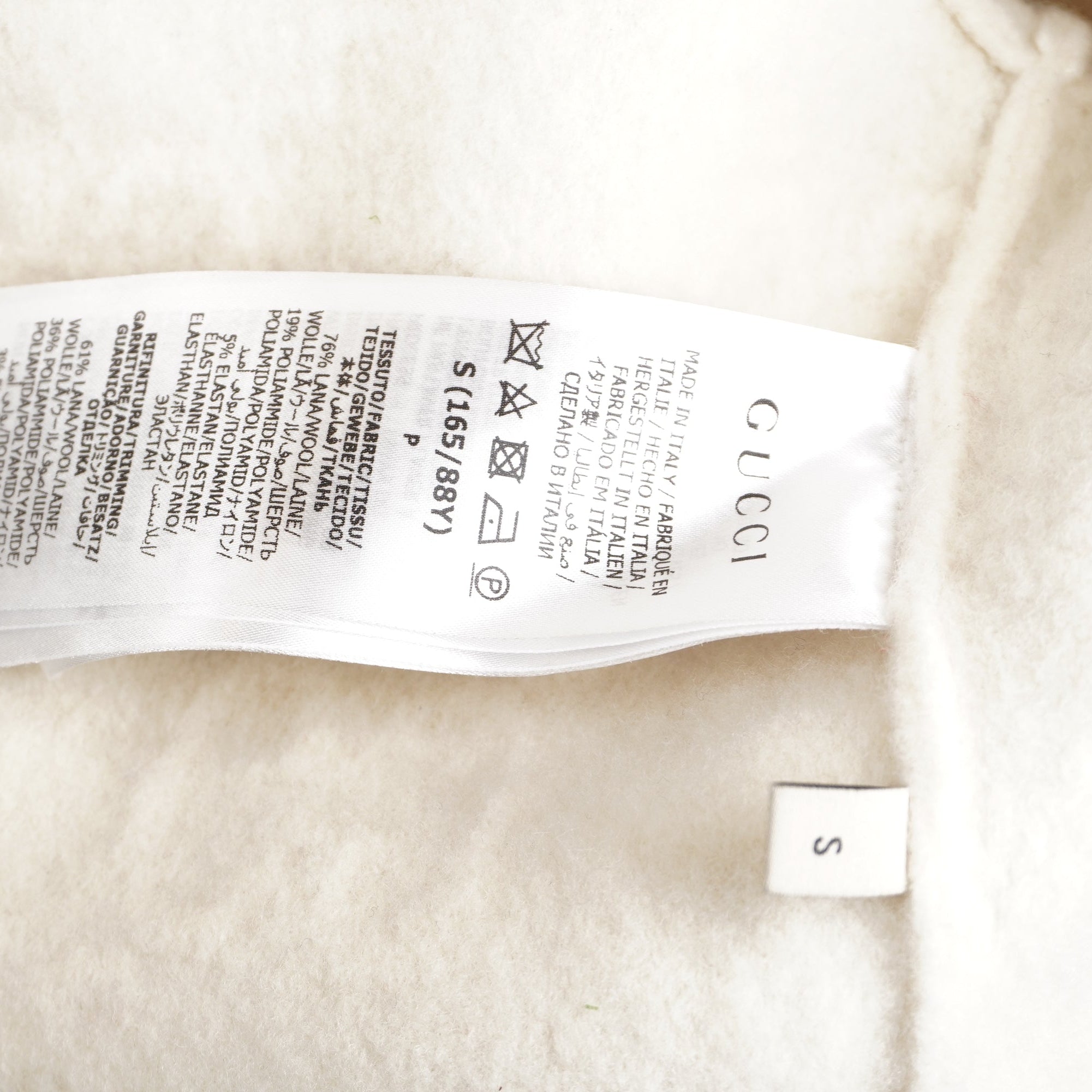 PRE-OWNED GUCCI Cardigan Wool Cream Women's S