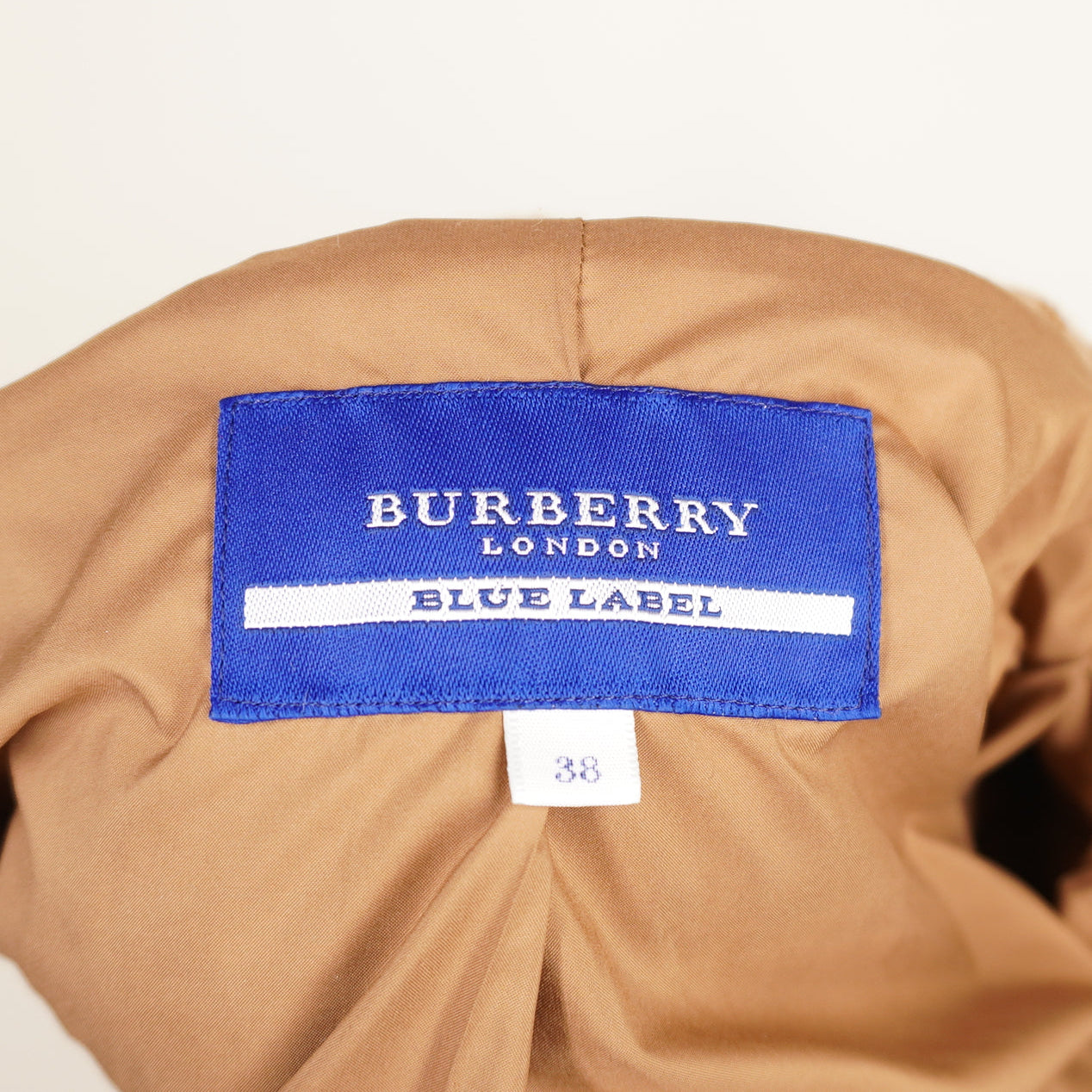 PRE-OWNED BURBERRY Blue Label Lightweight Jacket Light Brown Women's Size 38