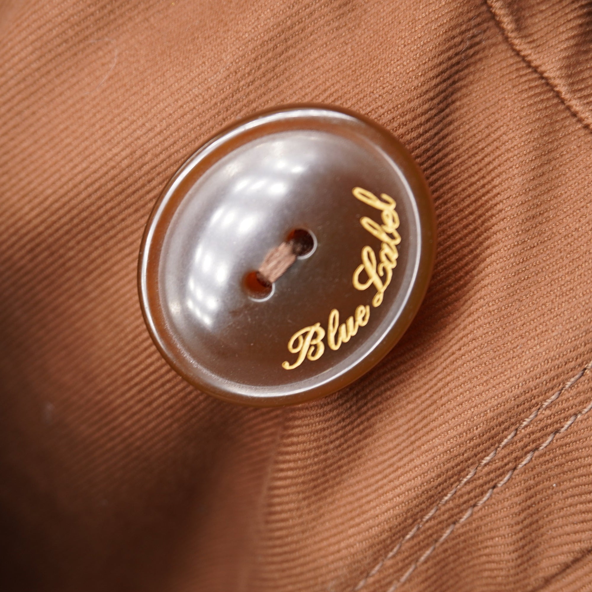 PRE-OWNED BURBERRY Brown Cotton Blend Short Trench Coat Size 38