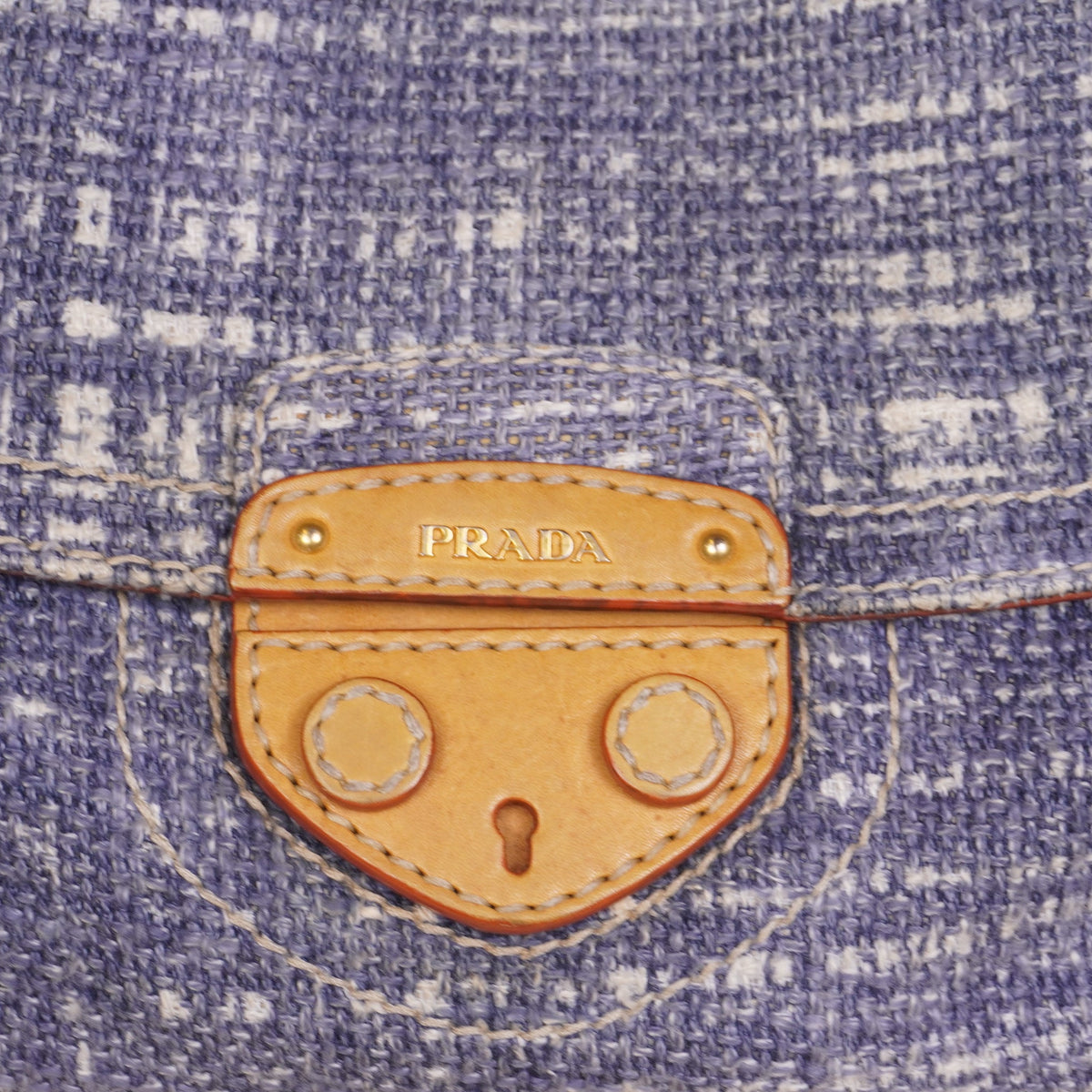 PRE-OWNED Tela Tweed Flap Bag