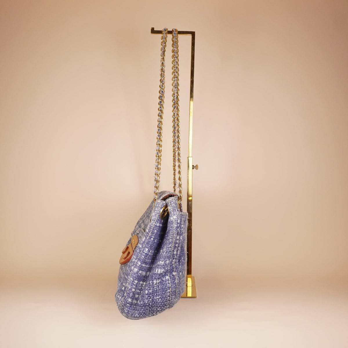 PRE-OWNED Tela Tweed Flap Bag