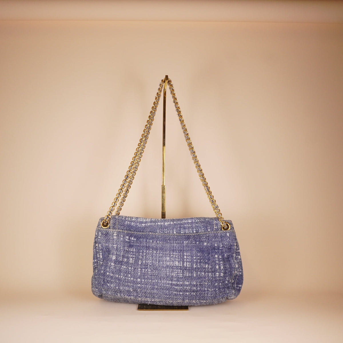 PRE-OWNED Tela Tweed Flap Bag