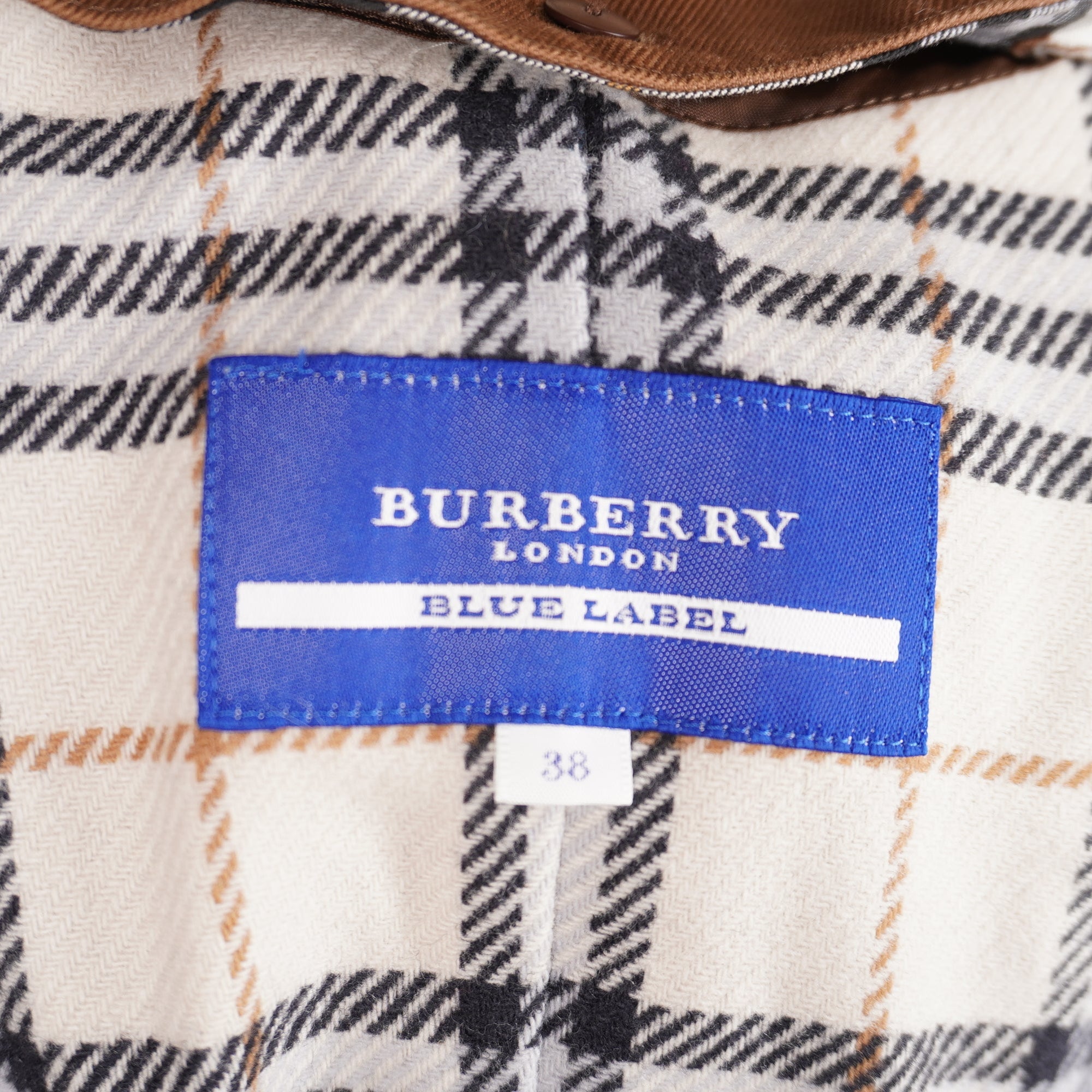 PRE-OWNED BURBERRY Brown Cotton Blend Short Trench Coat Size 38