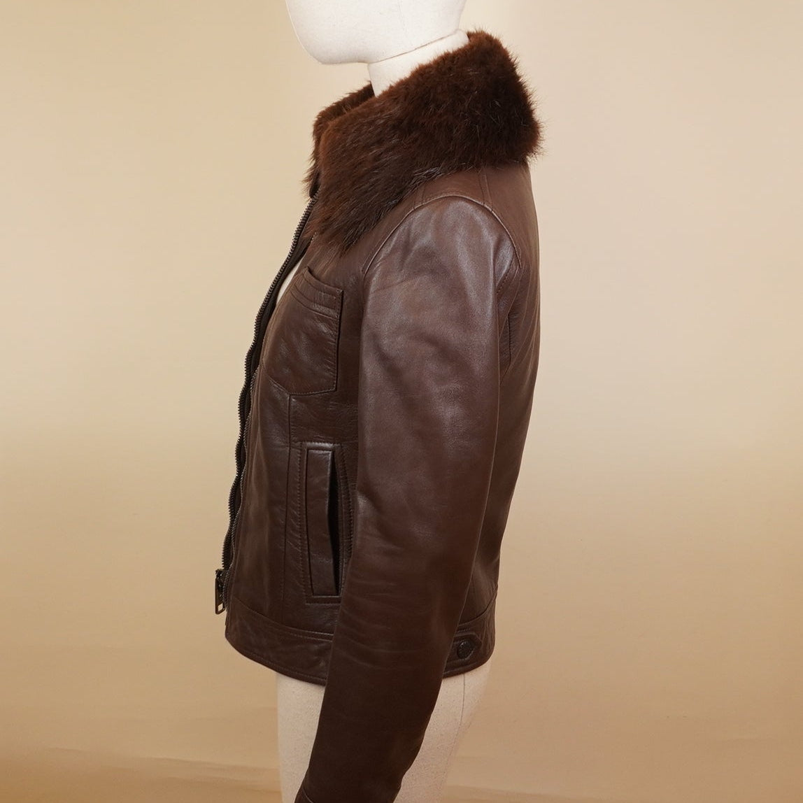 PRE-OWNED D&G Lightweight Jacket Dark Brown Women's XS