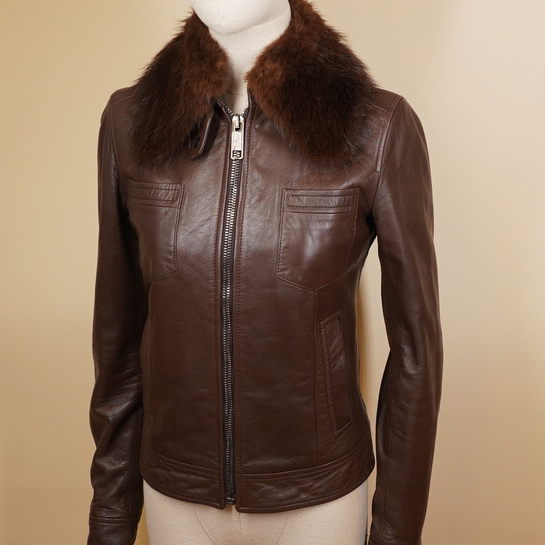 PRE-OWNED D&G Lightweight Jacket Dark Brown Women's XS