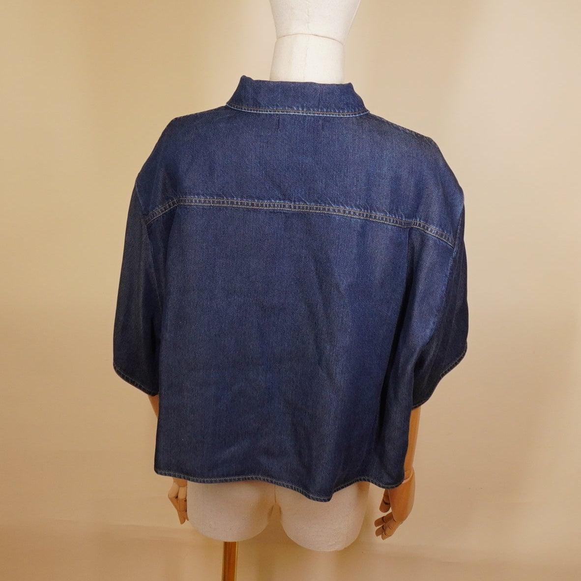 PRE-OWNED Denim Shirt Lyocell Women's S