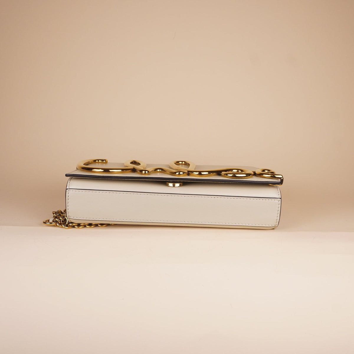 PRE-OWNED Neutral Iconic Clutch Crossbody Bag