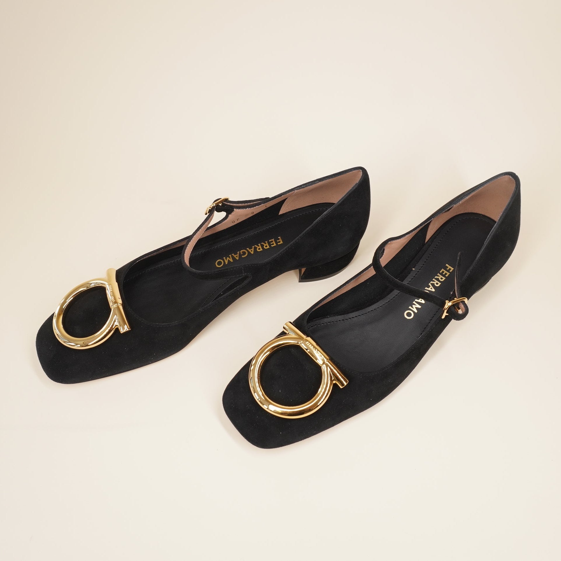 PRE-OWNED  Ballerine Shoes Black Suede 8