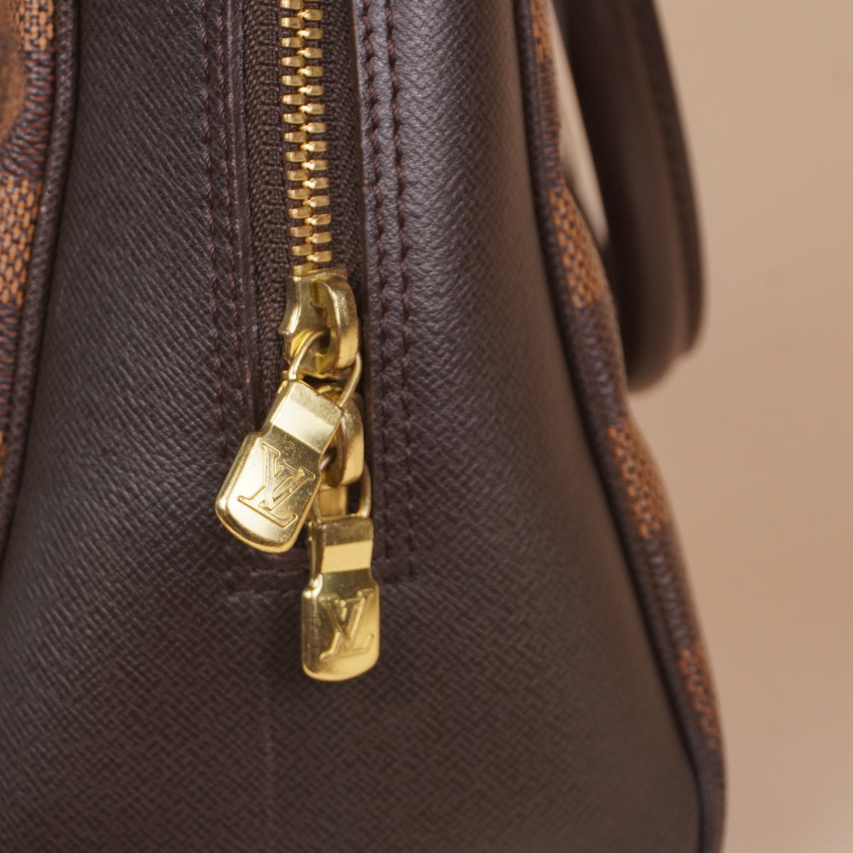 PRE-OWNED LV Damier Canvas Brera Bag