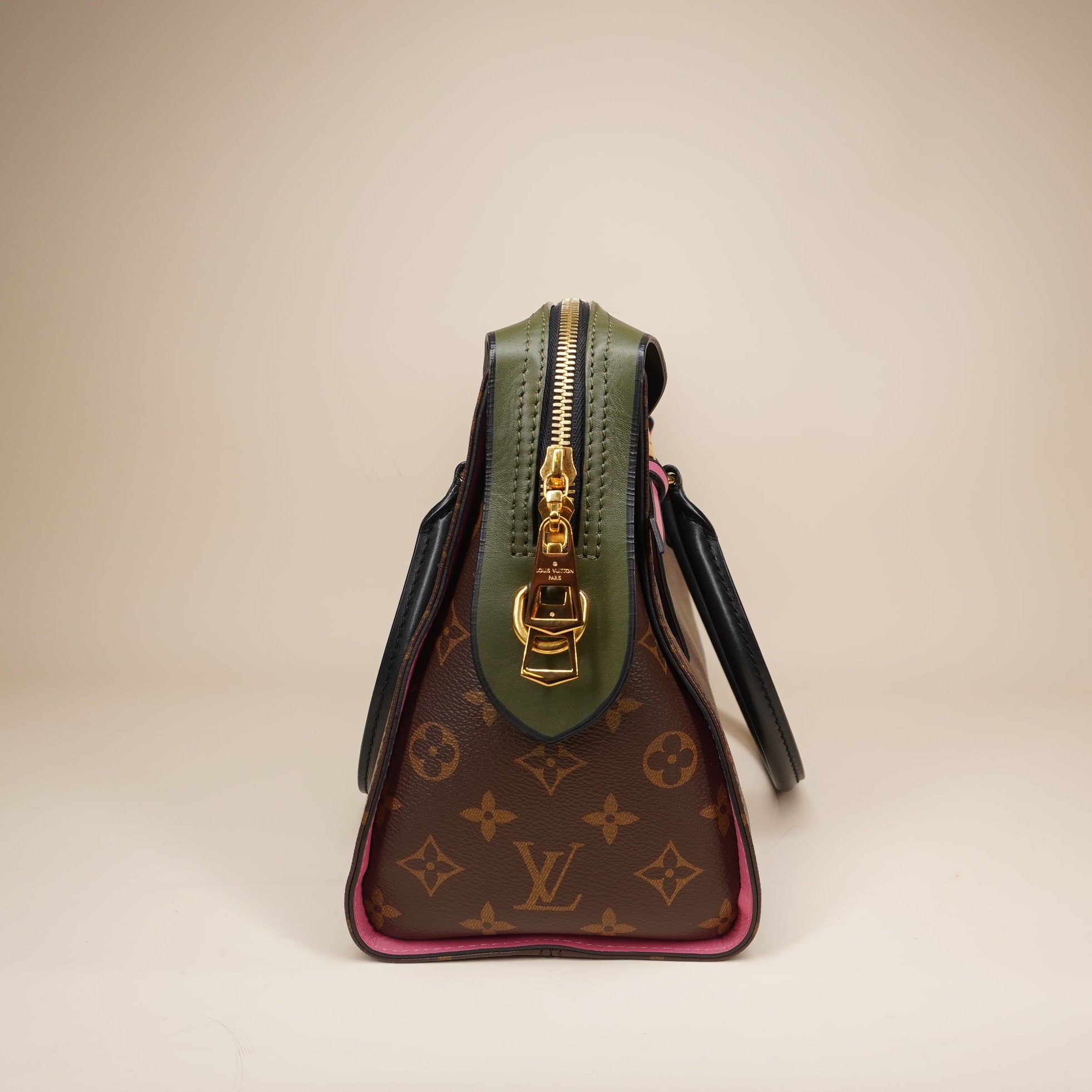 PRE-OWNED LV Tuileries Monogram Canvas with Leather Shoulder Bag