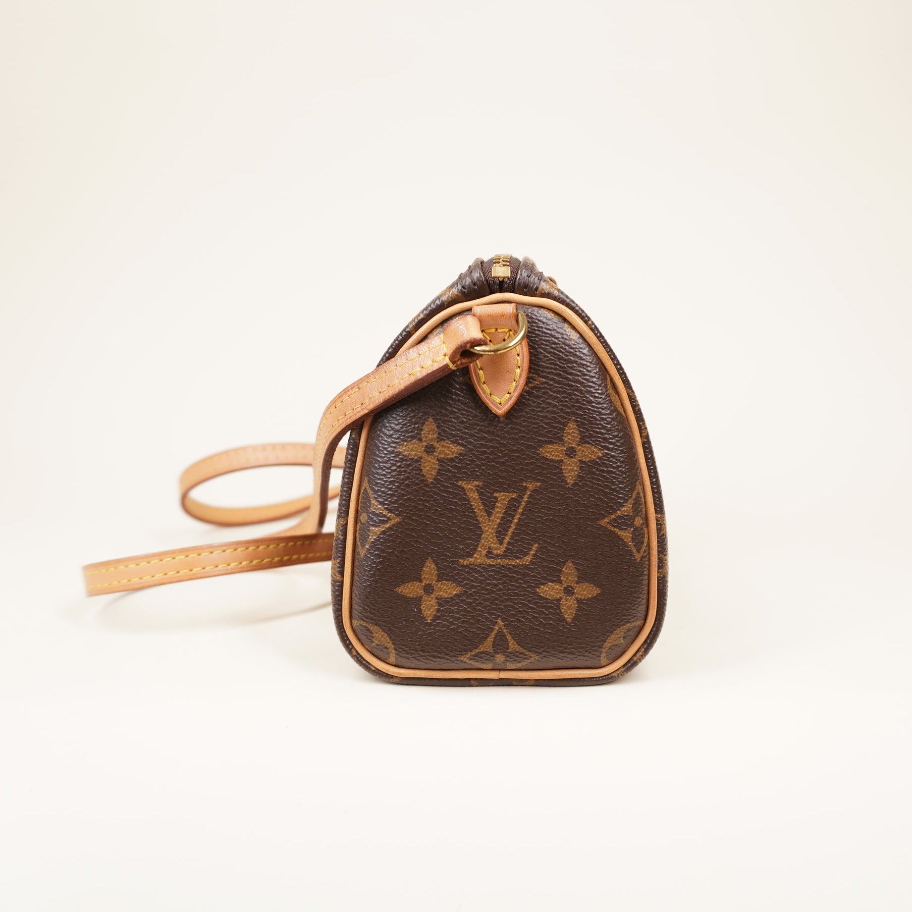 PRE-OWNED LV Speedy Nano Monogram Shoulder Bag