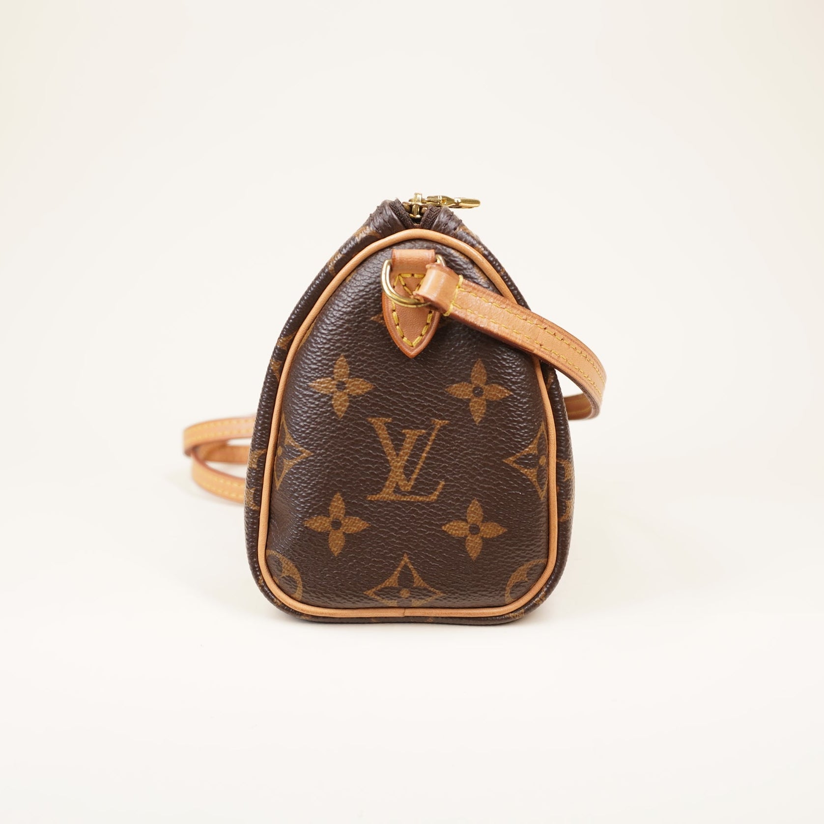 PRE-OWNED LV Speedy Nano Monogram Shoulder Bag