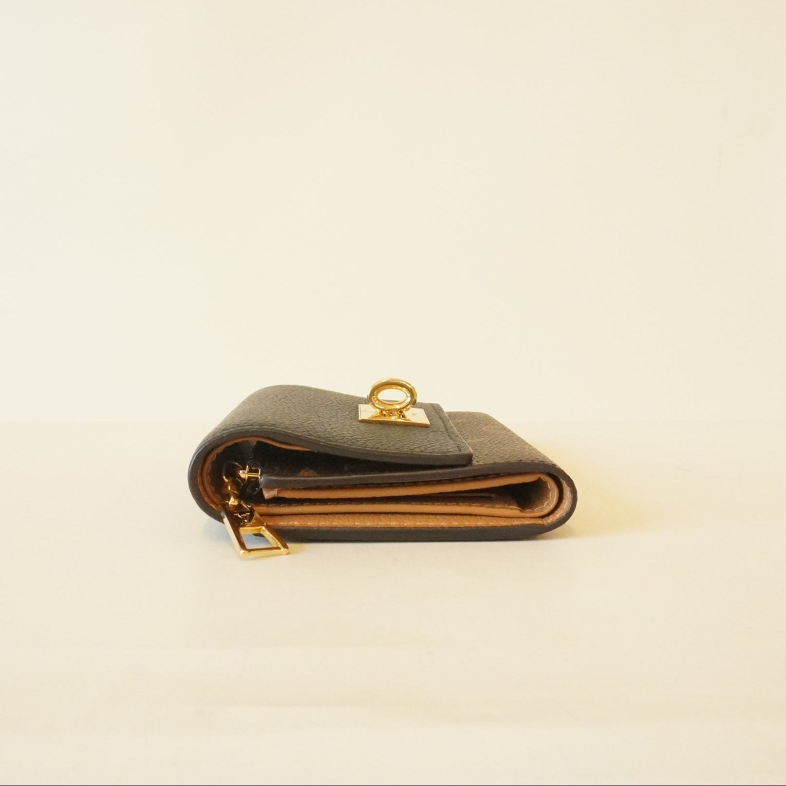 PRE-OWNED Monogram Victorine On My Side Wallet Black