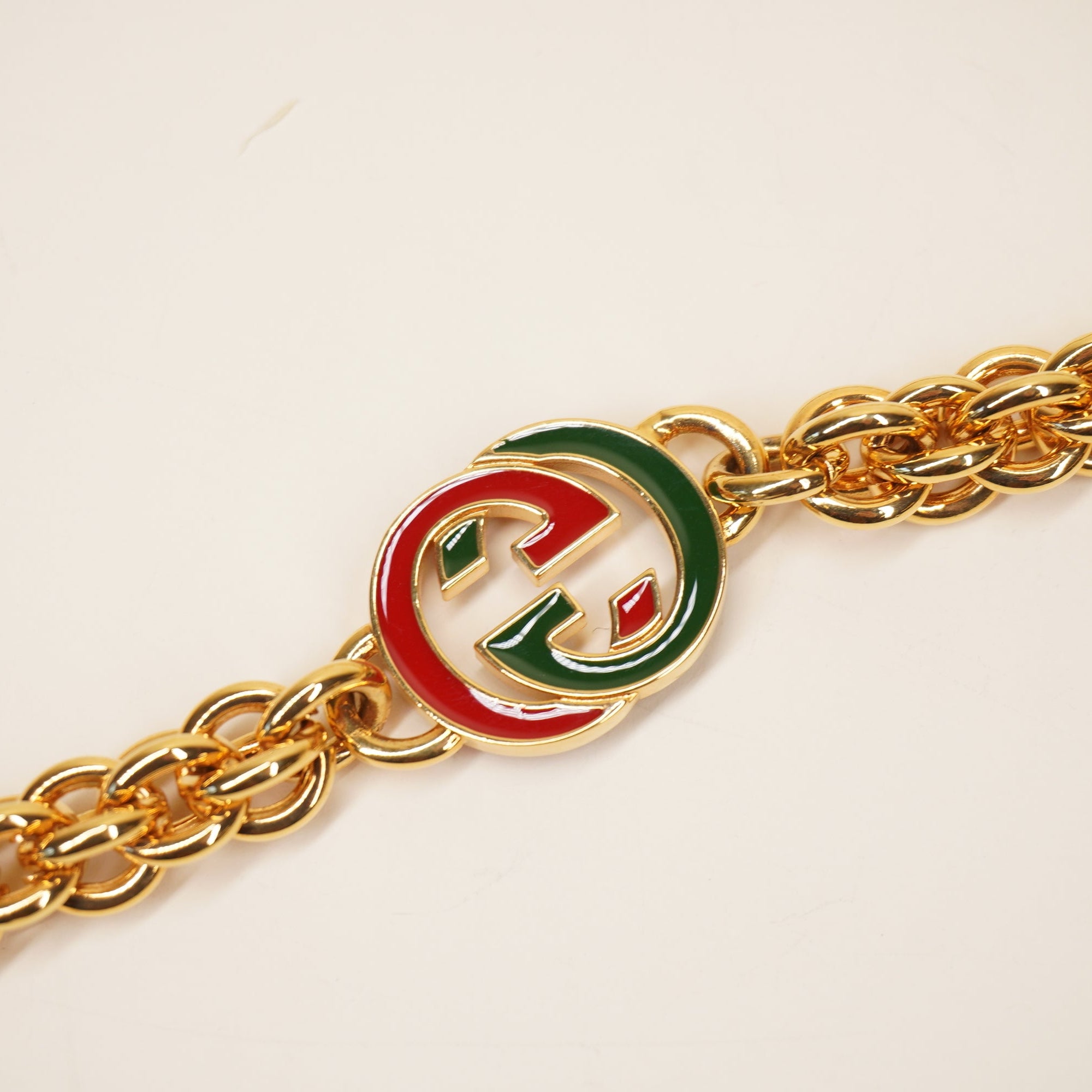 PRE-OWNED GG x Adidas Chain Belt 