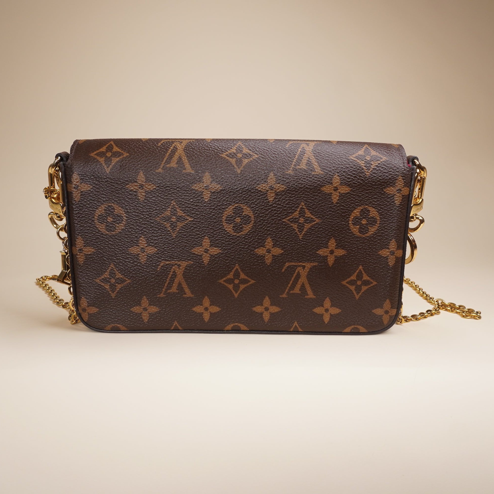 PRE-OWNED LV Pochette Felicie Monogram Canvas