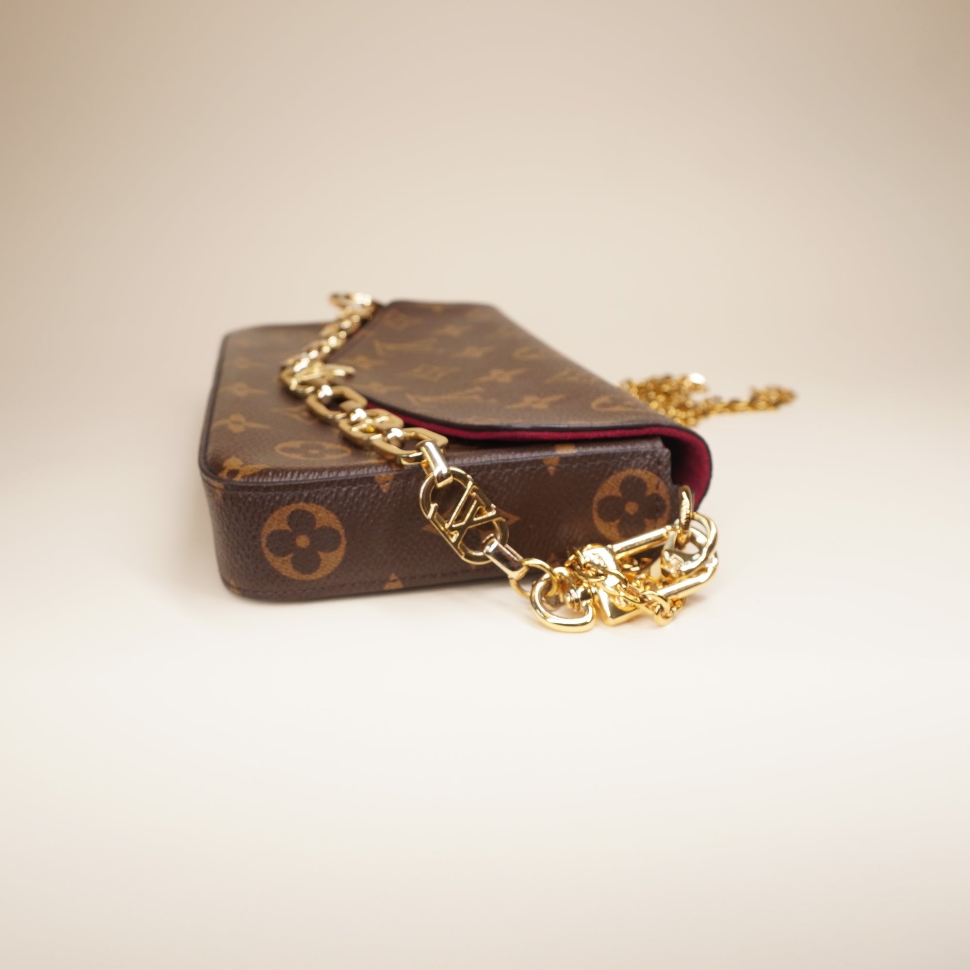 PRE-OWNED LV Pochette Felicie Monogram Canvas