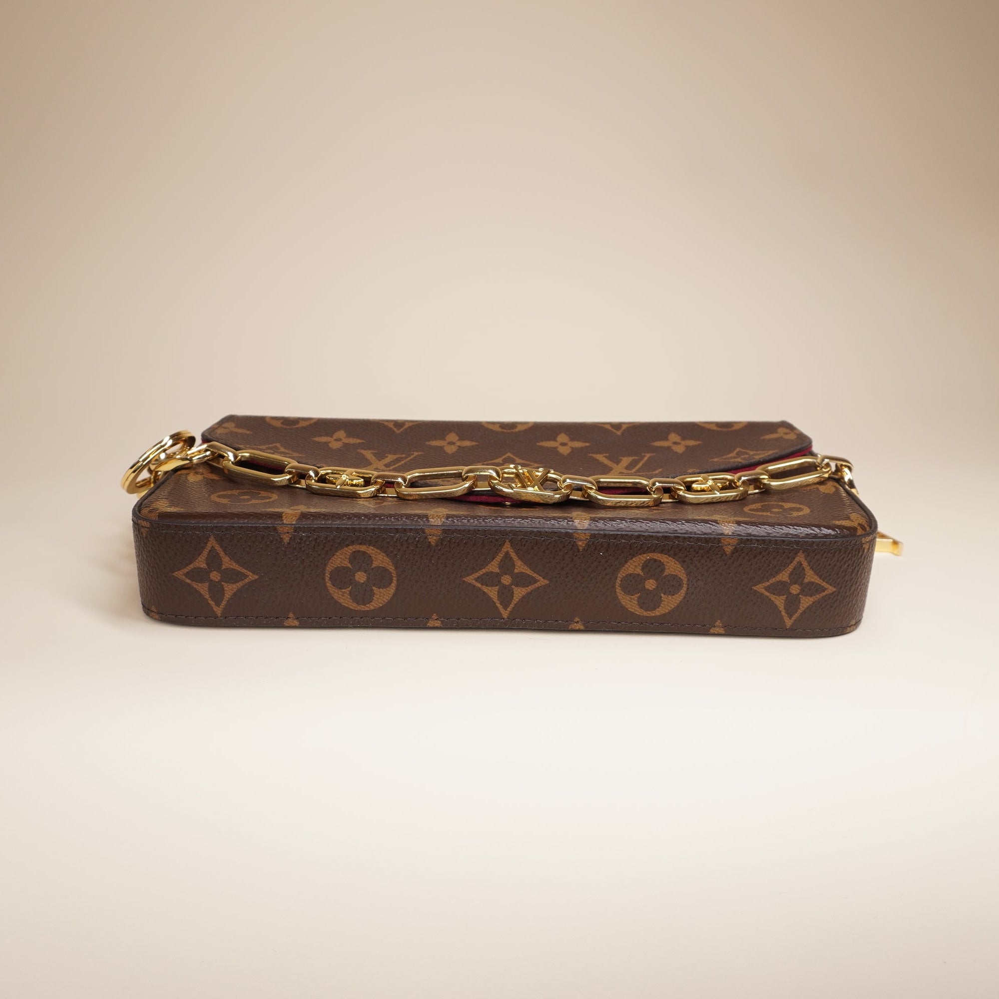 PRE-OWNED LV Pochette Felicie Monogram Canvas