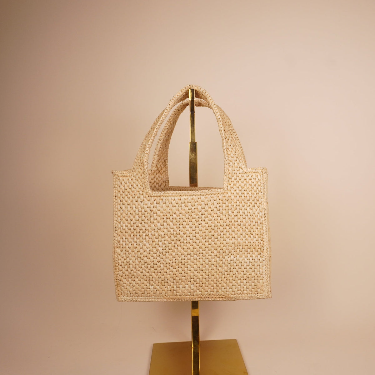 PRE-OWNED Medium Loewe Font Tote in Raffia