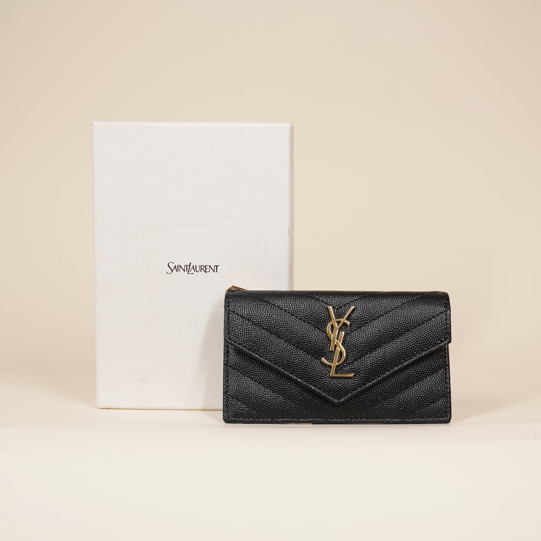 PRE-OWNED Cassandre Matelasse Envelope Card Holder