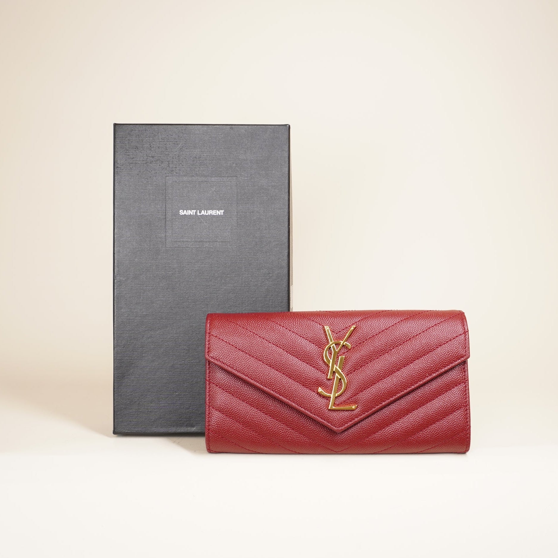 PRE-OWNED Cassandre Matelassé Large Flap Wallet