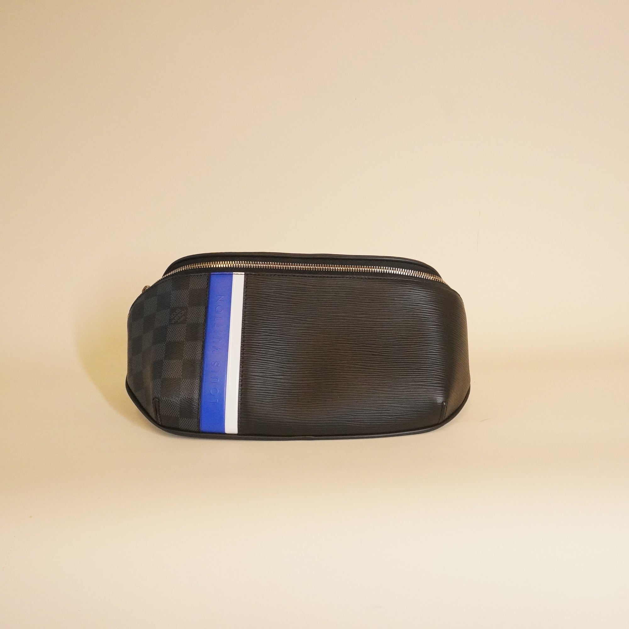 PRE-OWNED LV Epi Damier Graphite Bumbag Black