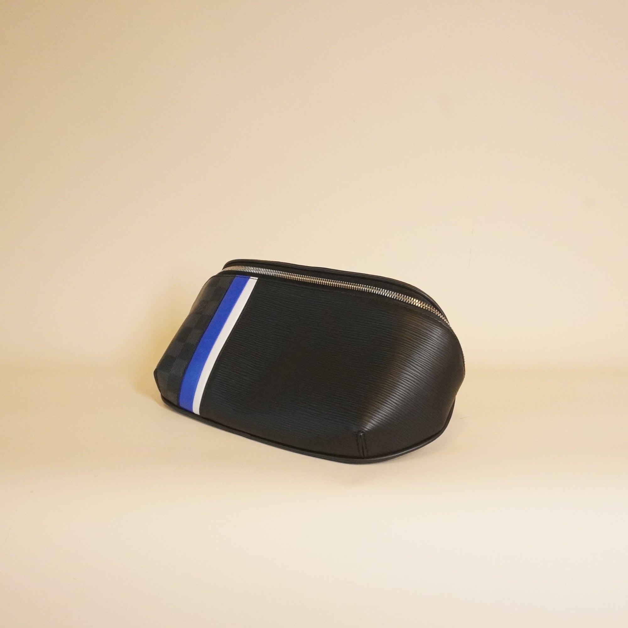 PRE-OWNED LV Epi Damier Graphite Bumbag Black