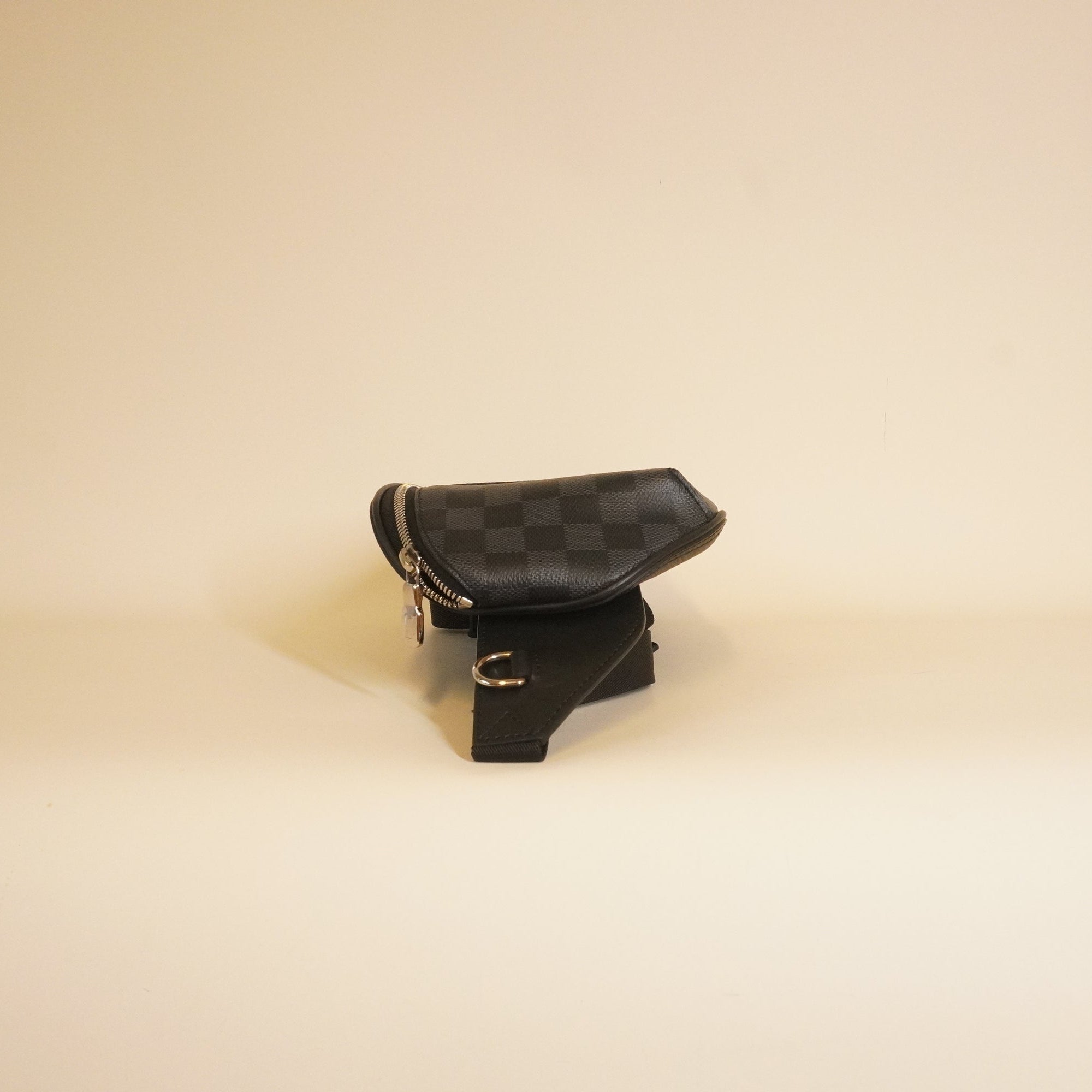 PRE-OWNED LV Epi Damier Graphite Bumbag Black