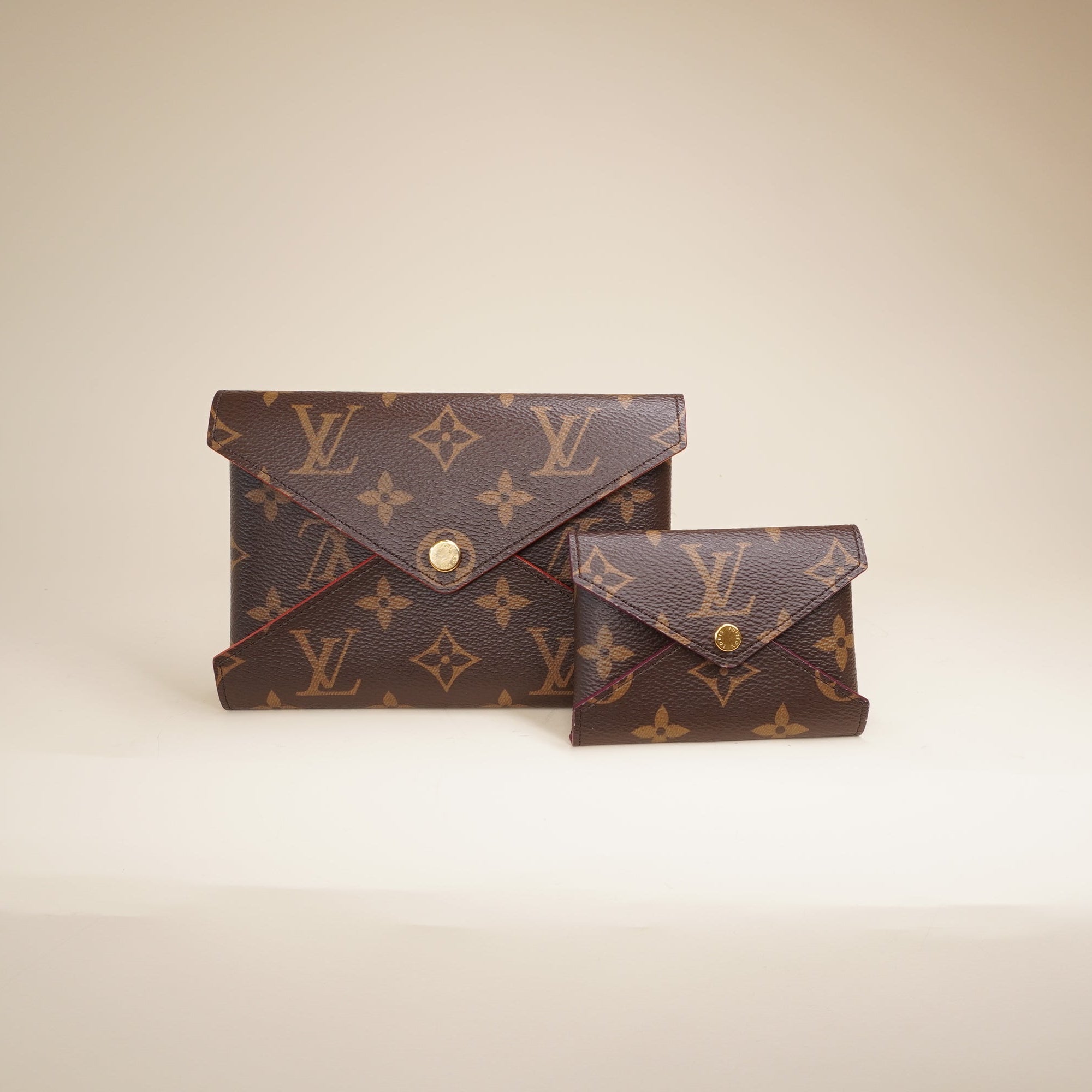 PRE-OWNED LV Monogram Kirigami Pochette Set 2