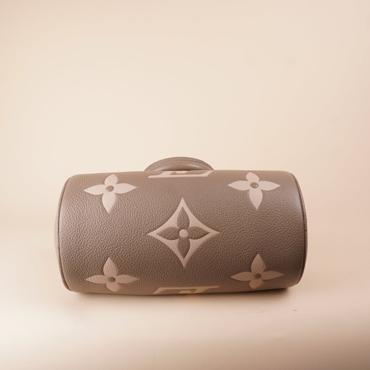 PRE-OWNED LV Papillon BB Monogram Empreinte Two Tone Shoulder Bag